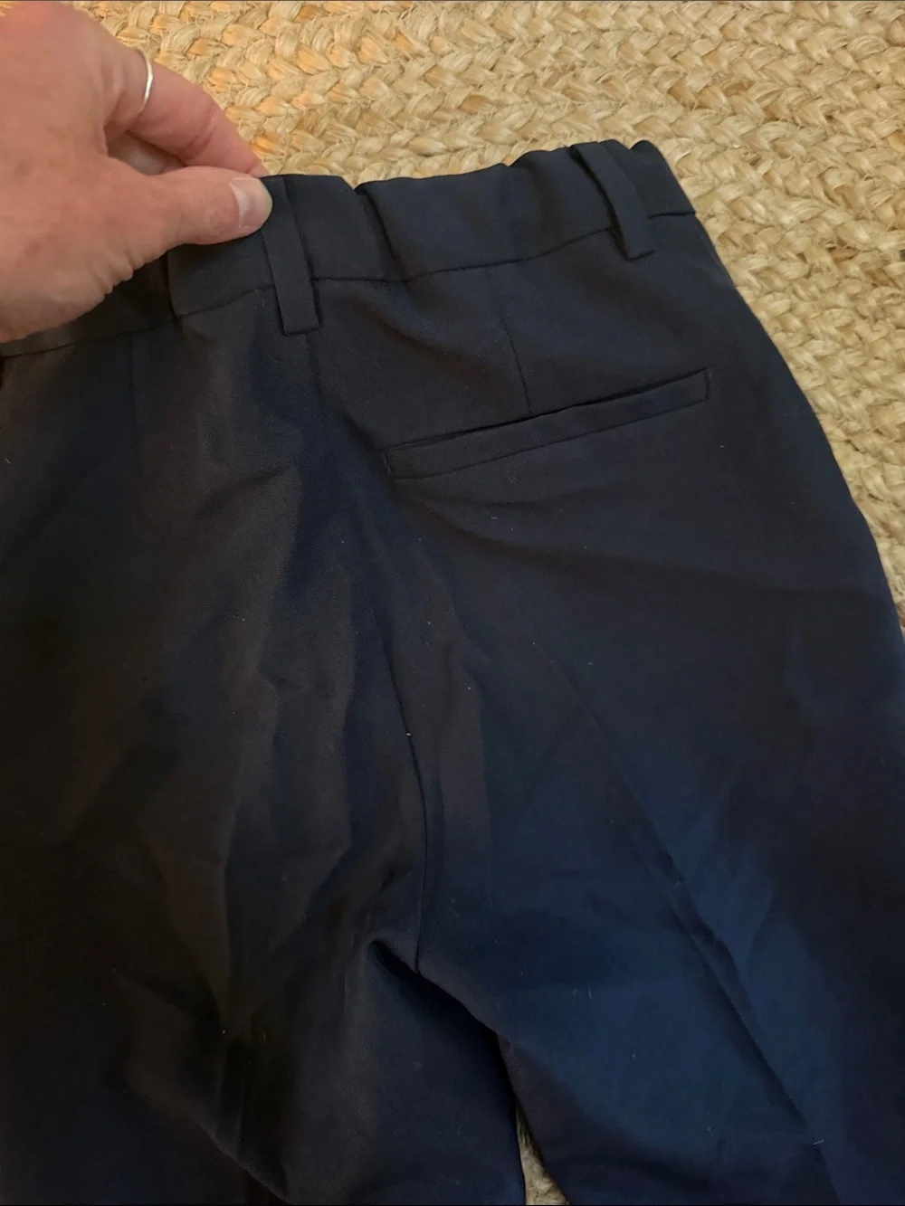 H&M Boys Navy Blue 2-Piece Suit Size 8 / 134 – Blazer & Adjustable Pants
